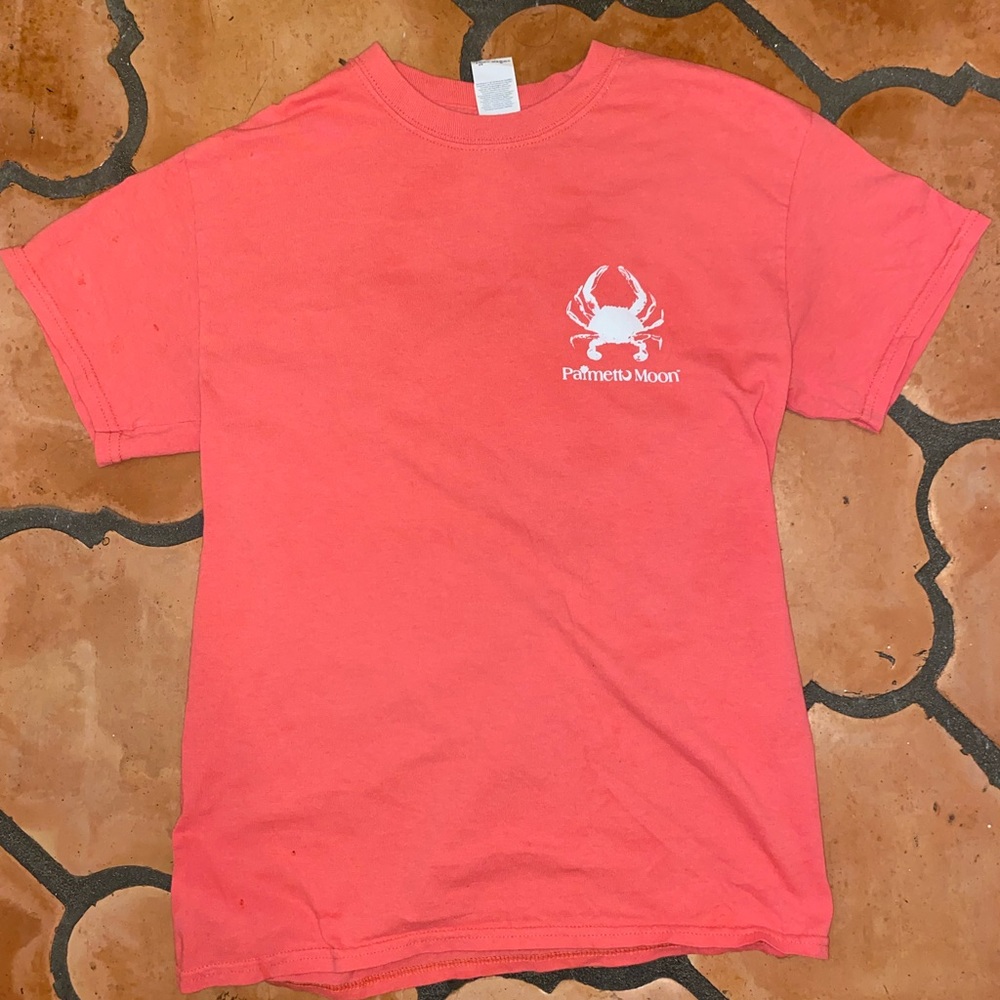 Coral Palmetto Moon T-shirt